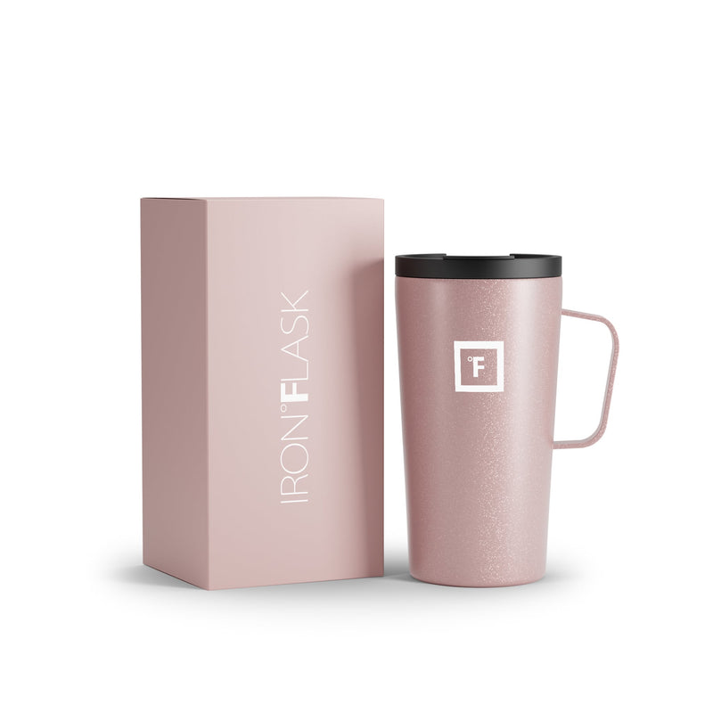 Iron Flask 16 Oz Grip Coffee 2.0 Mugs Rose Gold | 380EXILZQ