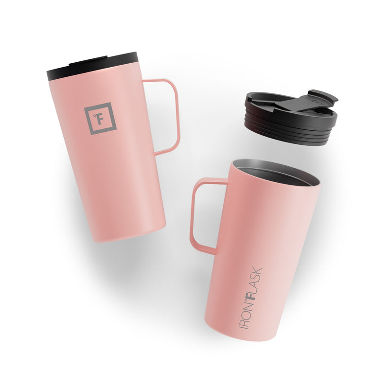 Iron Flask 16 Oz Grip Coffee 2.0 Mugs Rose | 526ZNRBSL