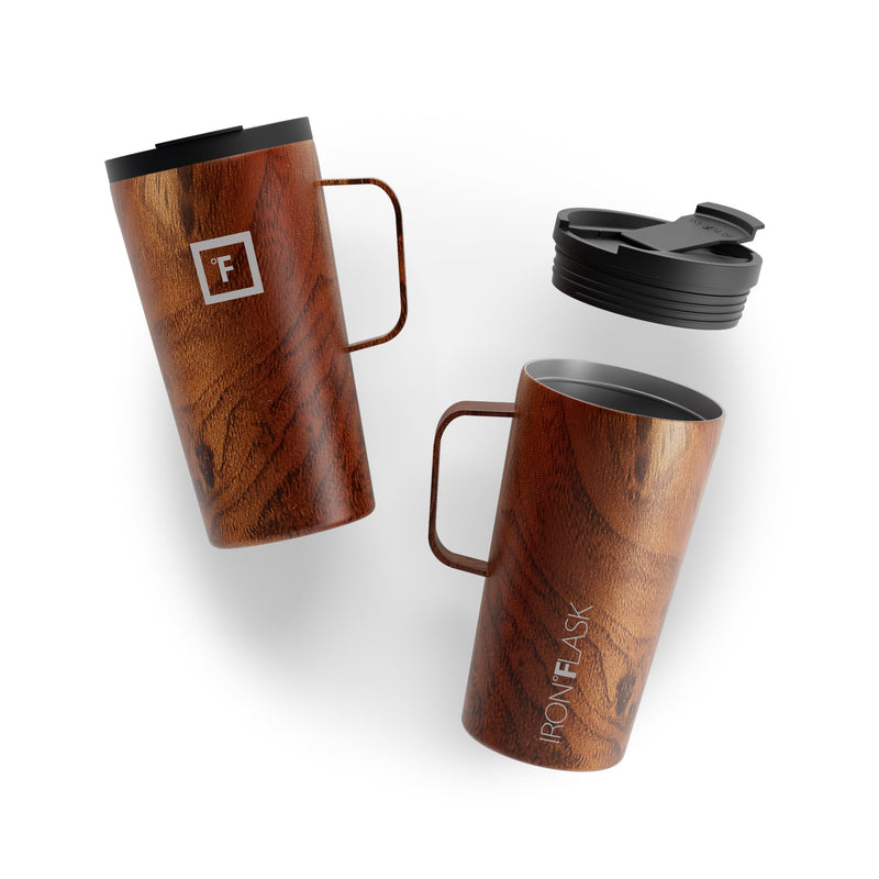 Iron Flask 16 Oz Grip Coffee 2.0 Mugs Timber | 382QHAJID