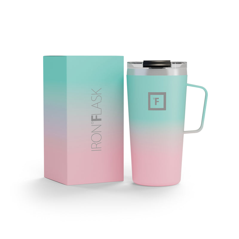 Iron Flask 16 Oz Grip Coffee Mugs Bubble Gum | 190SFCZGU