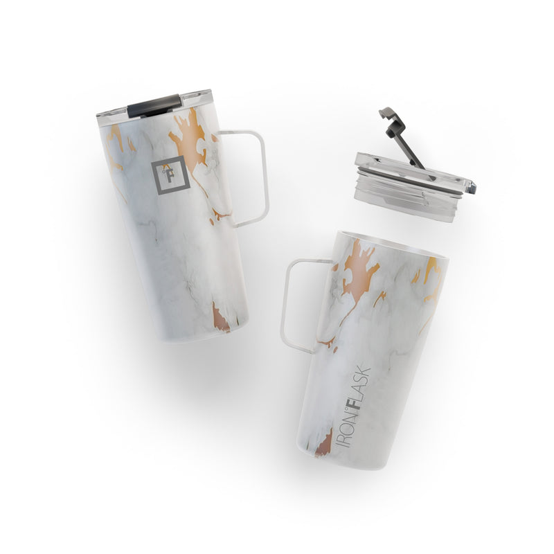 Iron Flask 16 Oz Grip Coffee Mugs Calacatta | 108YRLIXZ