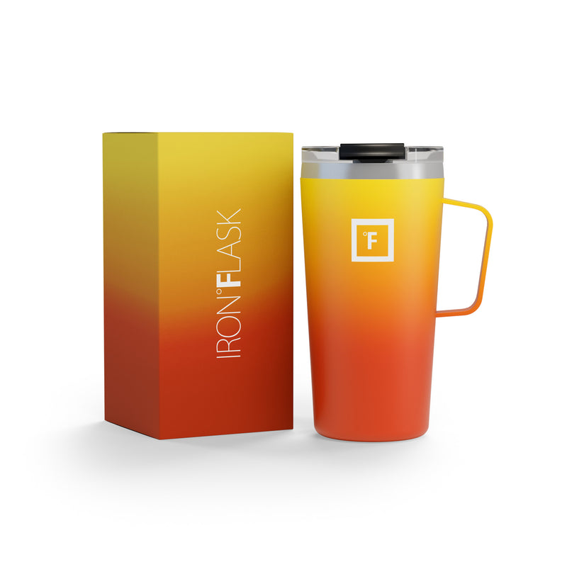 Iron Flask 16 Oz Grip Coffee Mugs Fire | 167WYEZJG