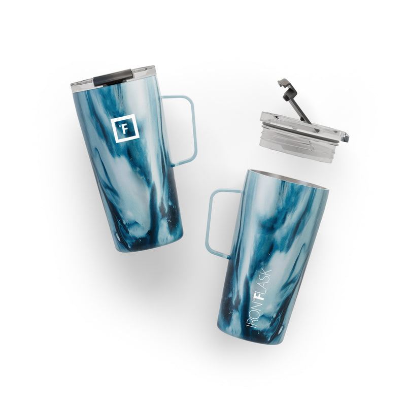 Iron Flask 16 Oz Grip Coffee Mugs Ocean | 574JUITRE