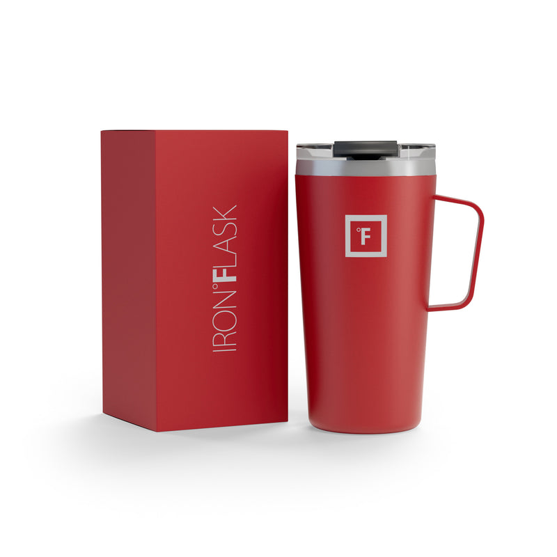 Iron Flask 16 Oz Grip Coffee Mugs Red | 841NVOACP