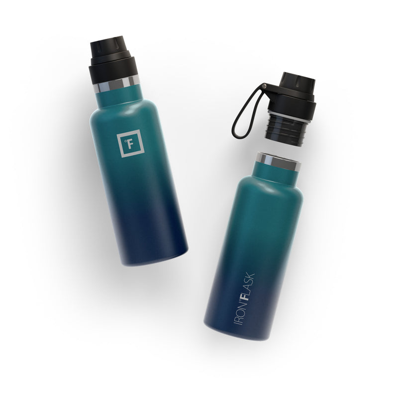 Iron Flask 16 Oz with Spout Lid Narrow Mouth Bottle Dark Night | 812WFAJEQ