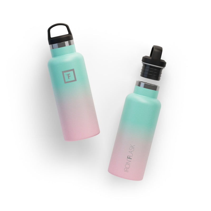 Iron Flask 16 Oz with Straw Lid Narrow Mouth Bottle Bubble Gum | 492XPTGLK