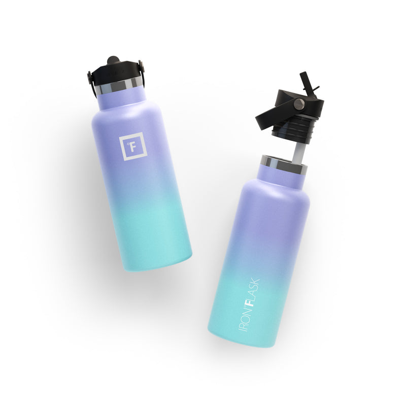 Iron Flask 16 Oz with Straw Lid Narrow Mouth Bottle Cotton Candy | 684CAORSY