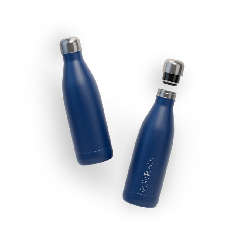 Iron Flask 17 Oz Retro Water Bottle Blue | 398MVNOWT