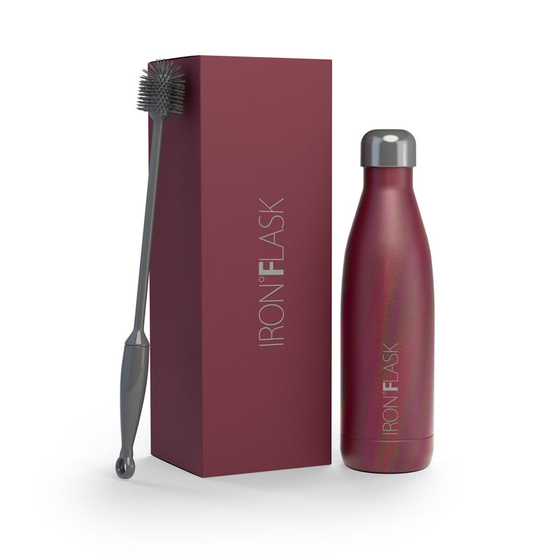 Iron Flask 17 Oz Retro Water Bottle Burgundy | 127RKMEBA