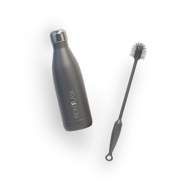 Iron Flask 17 Oz Retro Water Bottle Deep Grey | 615TYNDQI