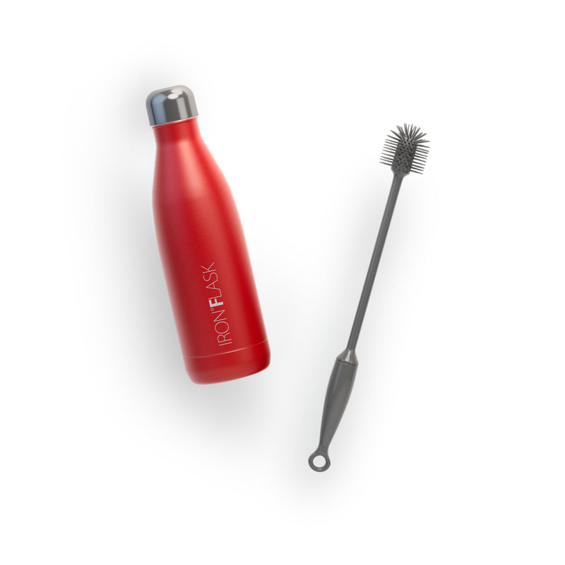 Iron Flask 17 Oz Retro Water Bottle Red | 123CJNWFH