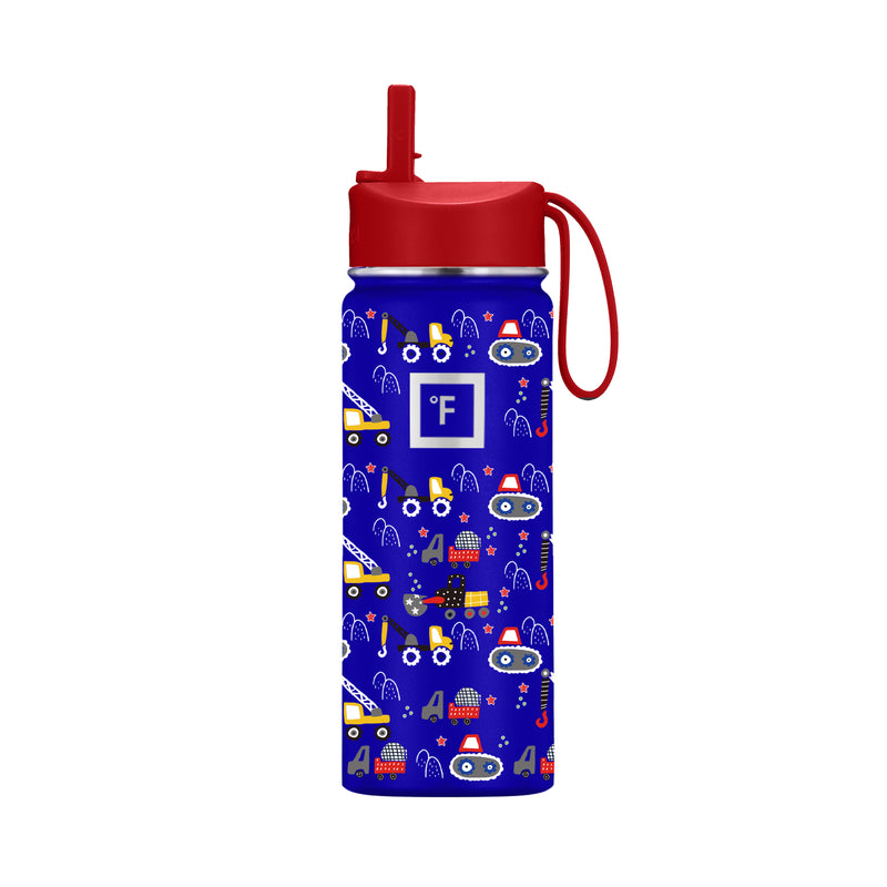 Iron Flask 18 Oz Kids Water Bottle Construction Zone | 648JYZCGE