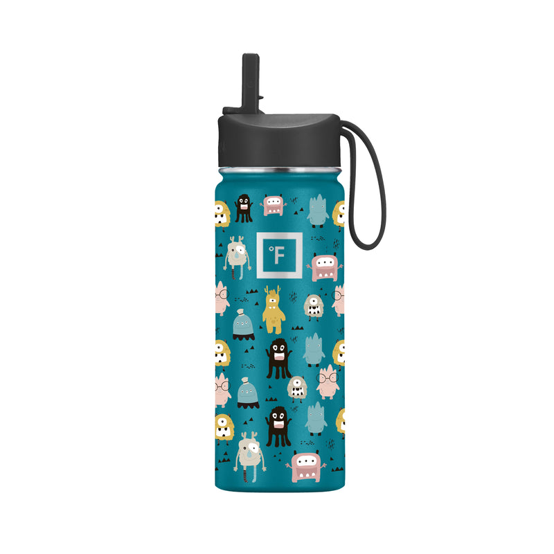 Iron Flask 18 Oz Kids Water Bottle Monsters Crew | 137GNTVHZ