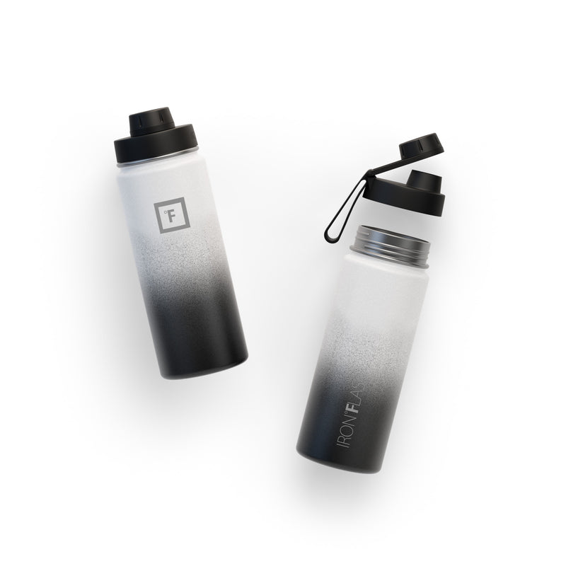 Iron Flask 18 Oz with Spout Lid Wide Mouth Bottle Day & Night | 823YJATFH