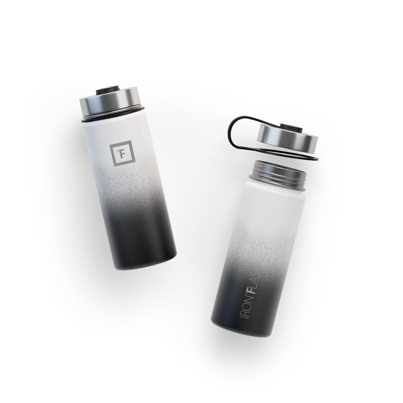 Iron Flask 18 Oz with Spout Lid Wide Mouth Bottle Day & Night | 823YJATFH