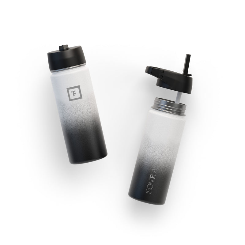 Iron Flask 18 Oz with Straw Lid Wide Mouth Bottle Day & Night | 493UJYETA