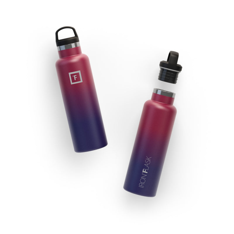 Iron Flask 20 Oz with Spout Lid Narrow Mouth Bottle Dark Multicolor | 089SBWJGR