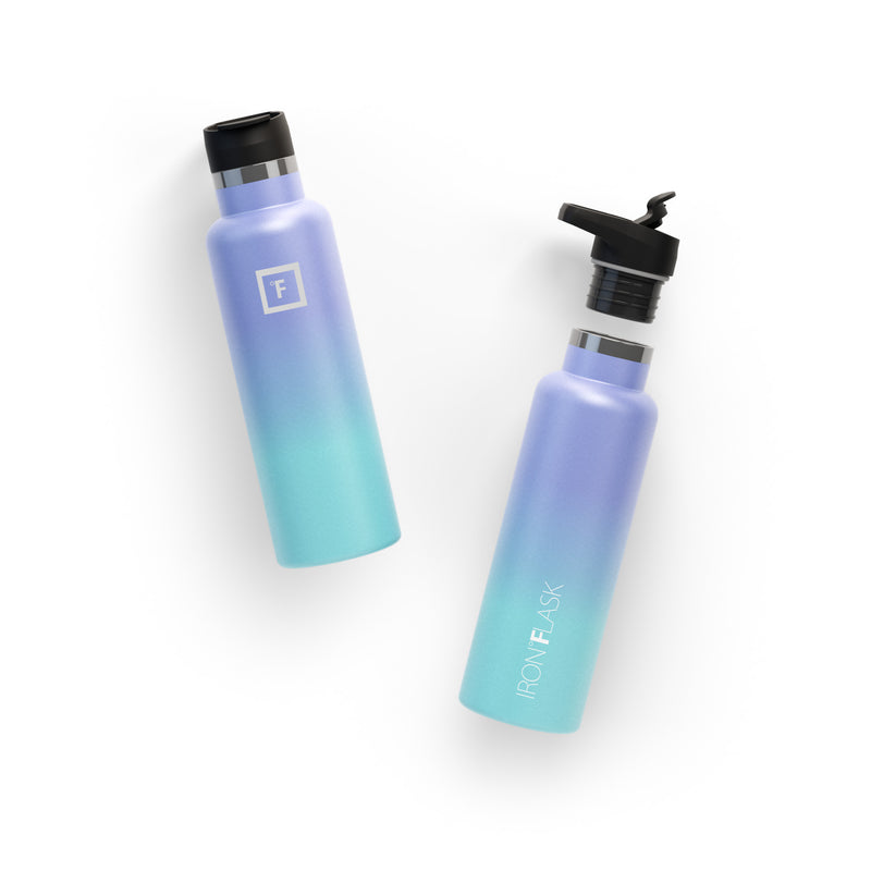 Iron Flask 20 Oz with Spout Lid Narrow Mouth Bottle Cotton Candy | 436NRJZCA
