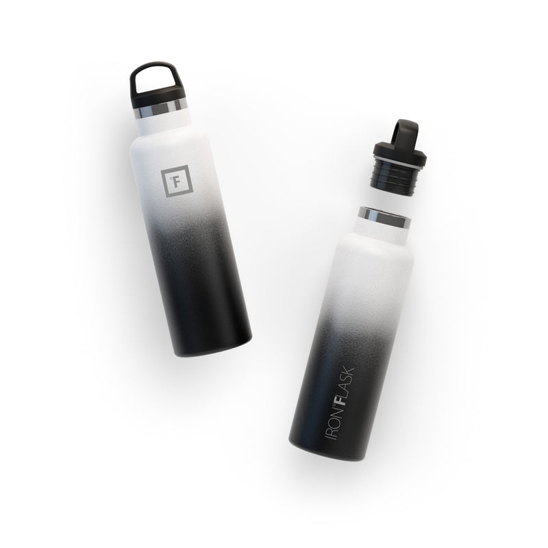 Iron Flask 20 Oz with Straw Lid Narrow Mouth Bottle Day & Night | 176QOWTJP