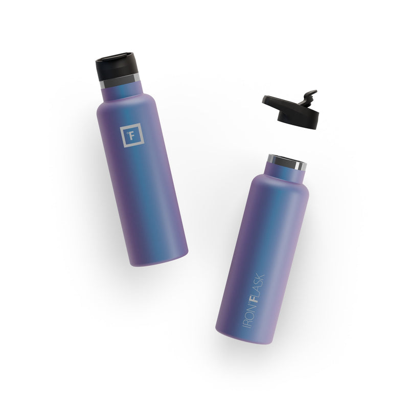 Iron Flask 20 Oz with Straw Lid Narrow Mouth Bottle Aurora | 240OXMIZT