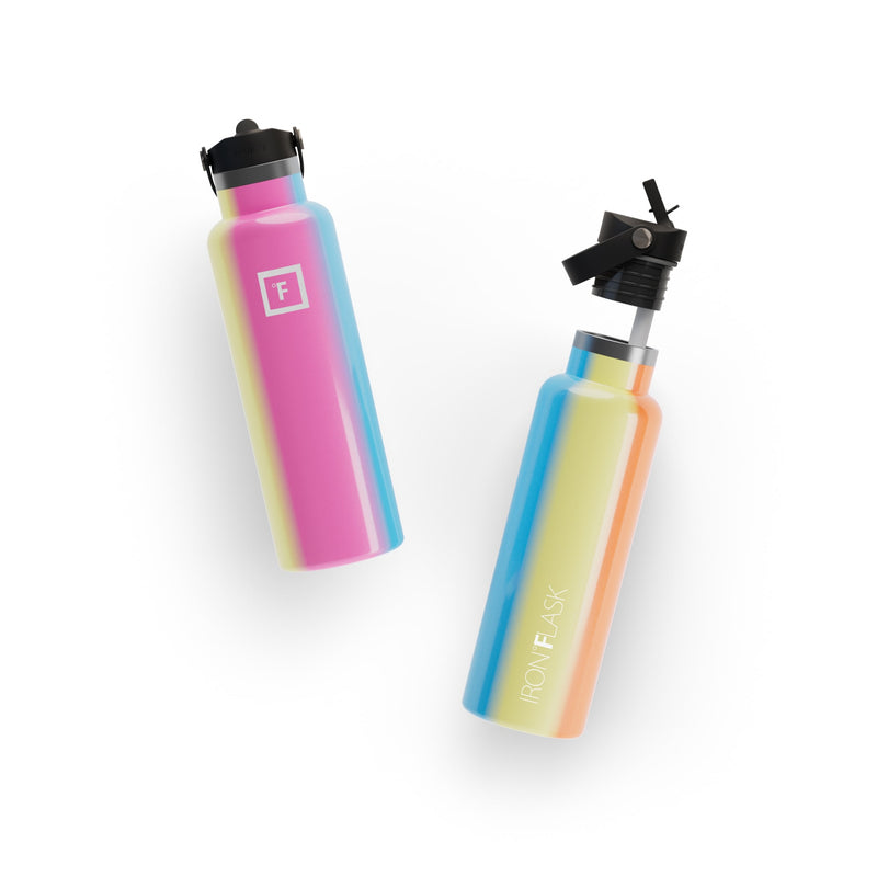 Iron Flask 20 Oz with Straw Lid Narrow Mouth Bottle Multicolor | 392WXPFNQ