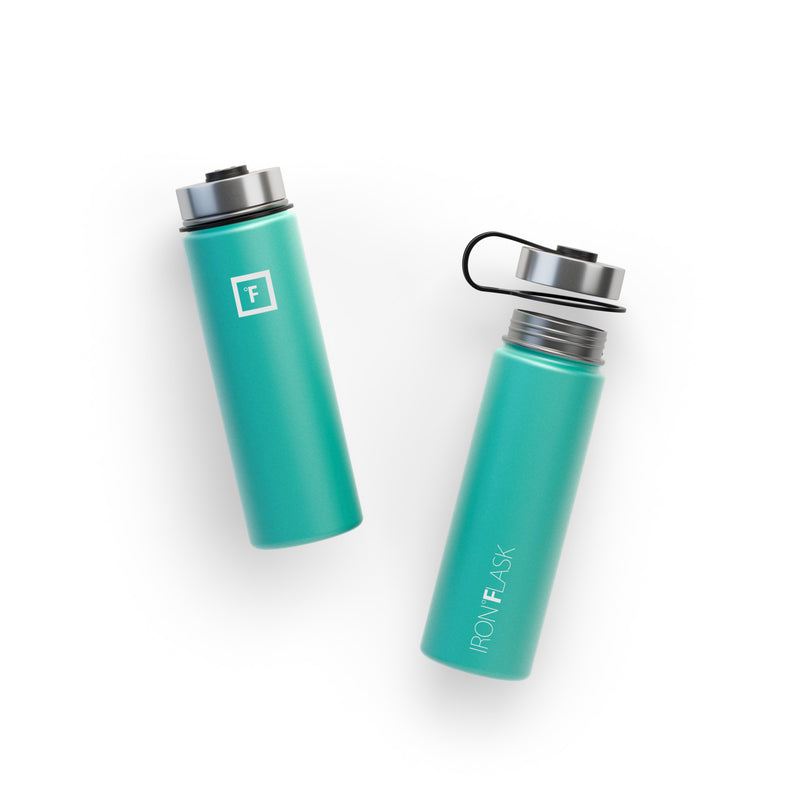 Iron Flask 22 Oz with Straw Lid Wide Mouth Bottle Turquoise | 903QUWXCB