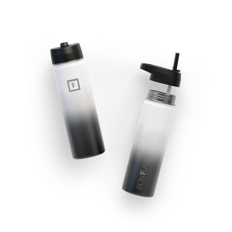 Iron Flask 22 Oz with Straw Lid Wide Mouth Bottle Day & Night | 128EGWZRI