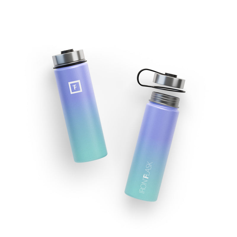 Iron Flask 22 Oz with Straw Lid Wide Mouth Bottle Cotton Candy | 318PJTIGN