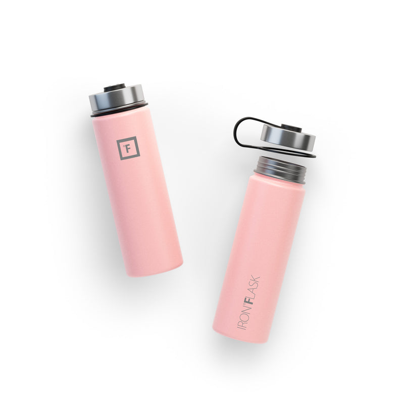 Iron Flask 22 Oz with Straw Lid Wide Mouth Bottle Rose | 064PAIMTQ