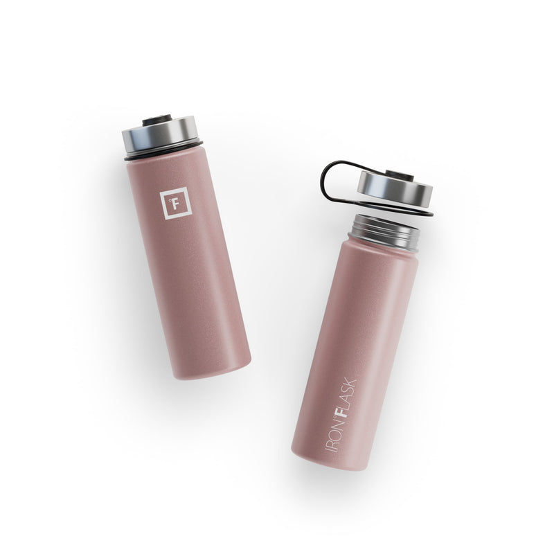 Iron Flask 22 Oz with Straw Lid Wide Mouth Bottle Rose Gold | 534NWVQZG