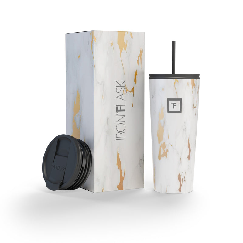 Iron Flask 24 Oz Classic 2.0 Tumbler Calacatta | 986VJTGBC