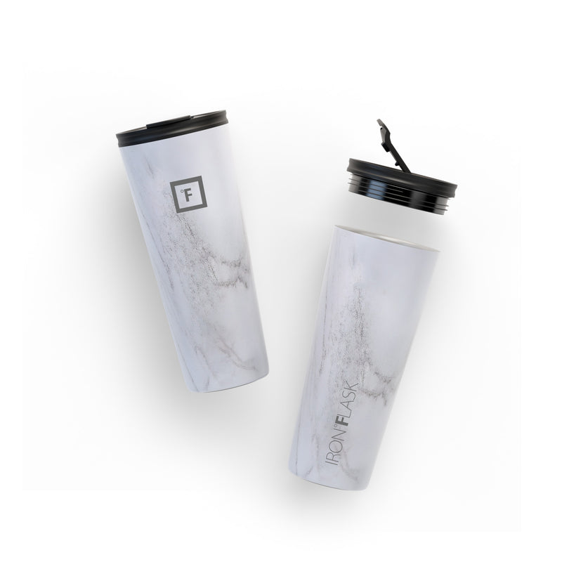 Iron Flask 24 Oz Classic 2.0 Tumbler Carrara Marble | 295AURBNV