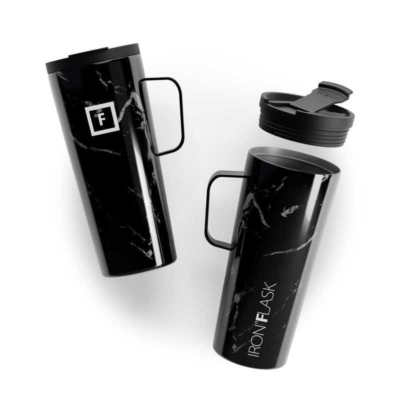 Iron Flask 24 Oz Grip Coffee 2.0 Mugs Black | 386DPVSRB