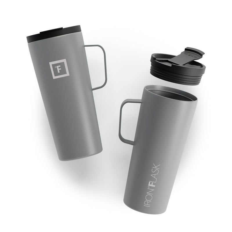 Iron Flask 24 Oz Grip Coffee 2.0 Mugs Deep Grey | 634WAGUMN