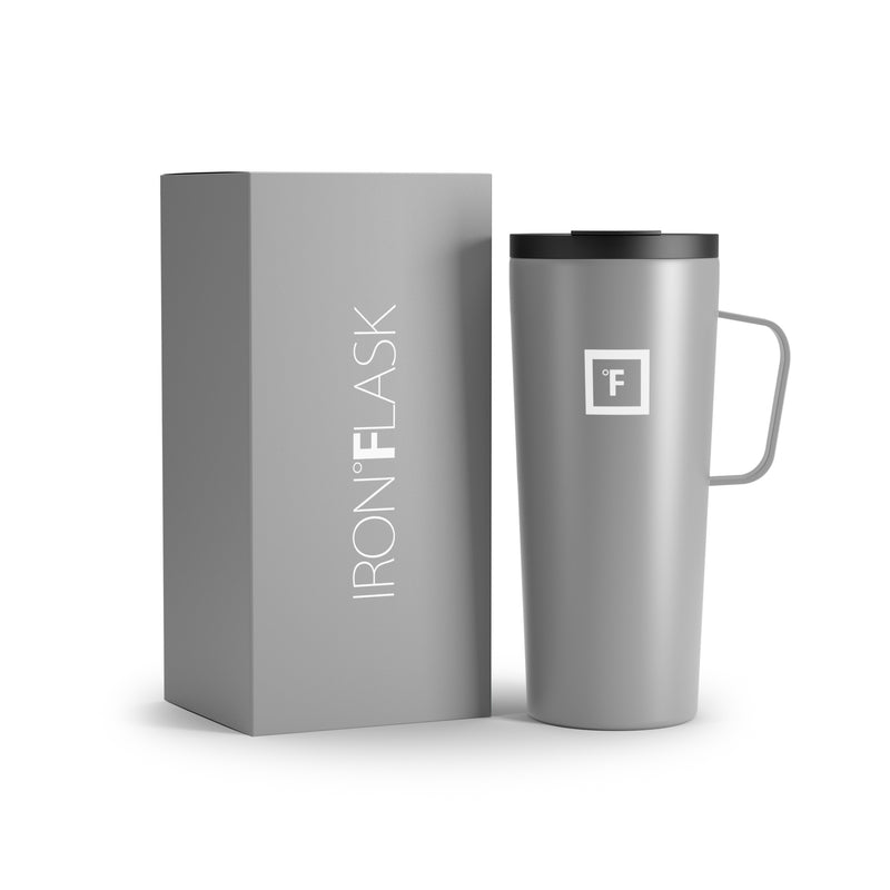 Iron Flask 24 Oz Grip Coffee 2.0 Mugs Deep Grey | 634WAGUMN