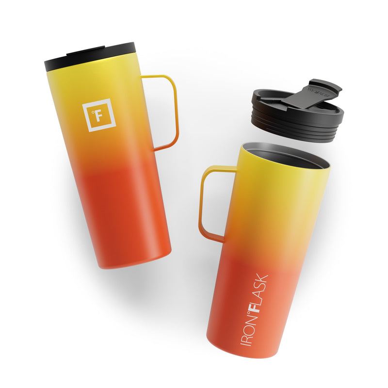 Iron Flask 24 Oz Grip Coffee 2.0 Mugs Fire | 835CFTUOZ