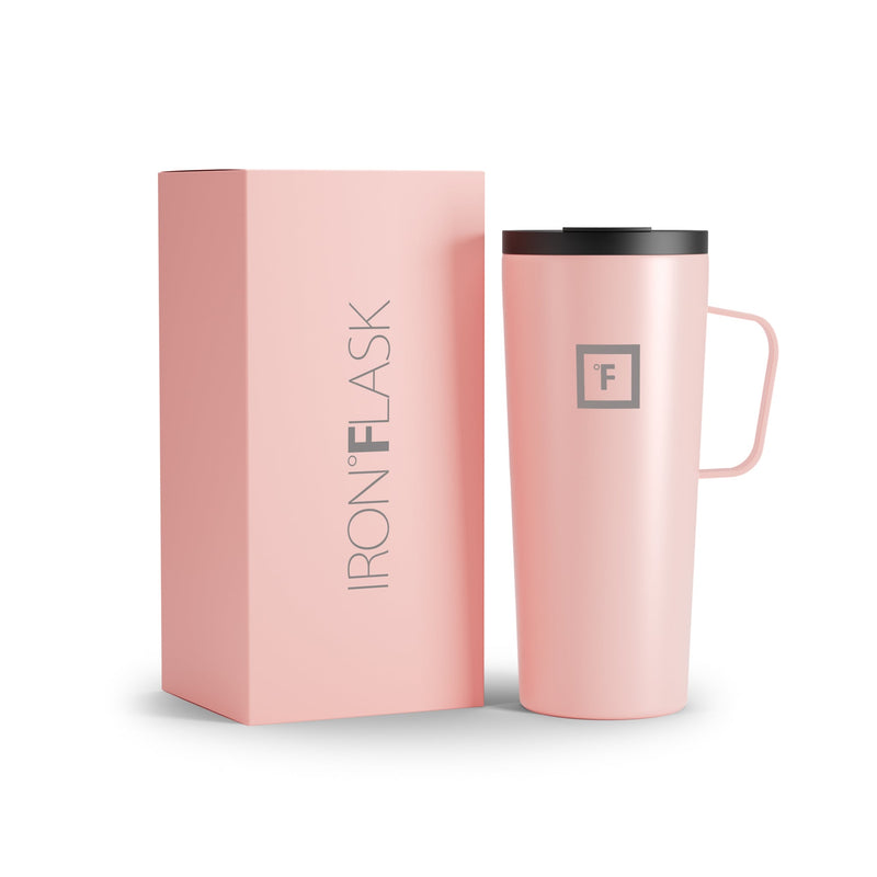 Iron Flask 24 Oz Grip Coffee 2.0 Mugs Rose | 571ZWBTCL