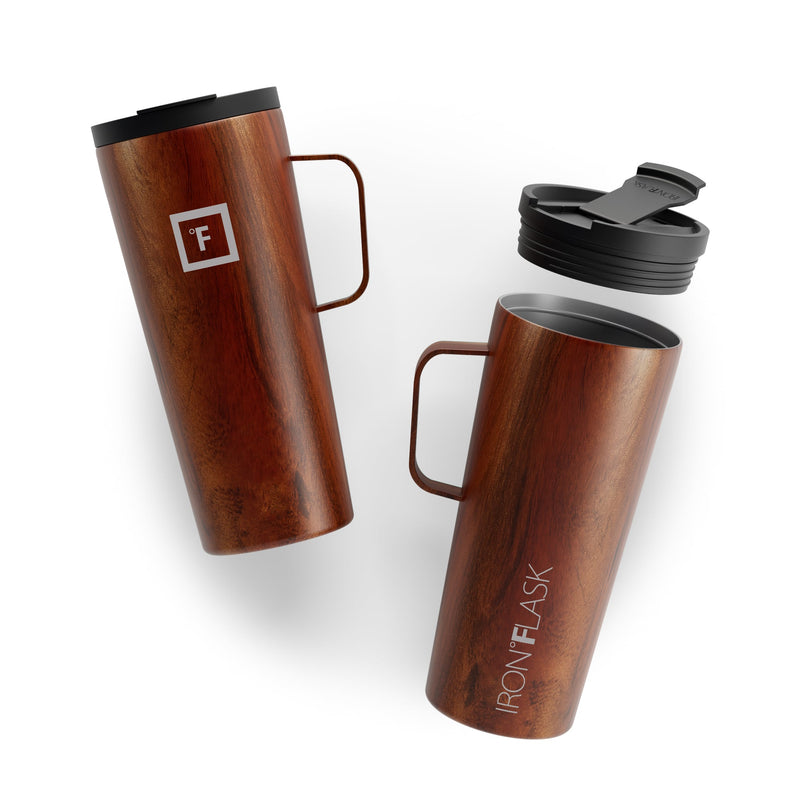 Iron Flask 24 Oz Grip Coffee 2.0 Mugs Timber | 964WLYHTJ