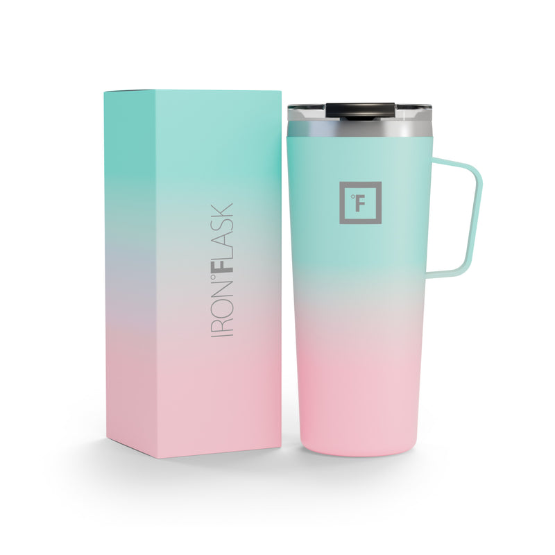 Iron Flask 24 Oz Grip Coffee Mugs Bubble Gum | 708HUEDZK