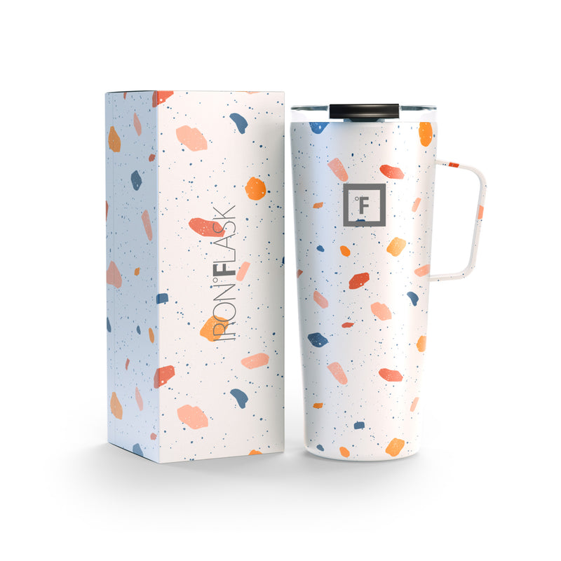Iron Flask 24 Oz Grip Coffee Mugs Terrazzo | 804VELTHN