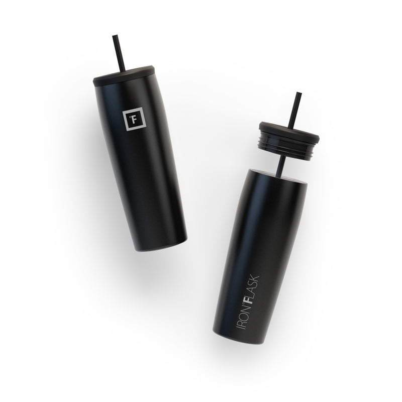 Iron Flask 24 Oz Nomad Tumbler Black | 563DVOYEI