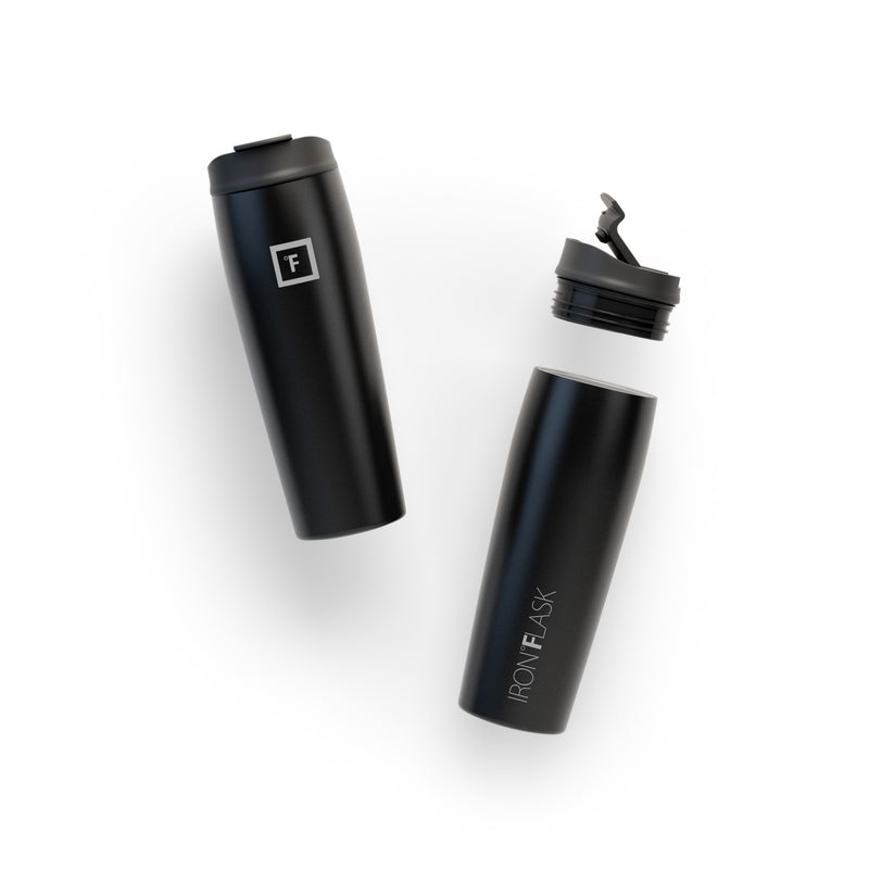 Iron Flask 24 Oz Nomad Tumbler Black | 563DVOYEI