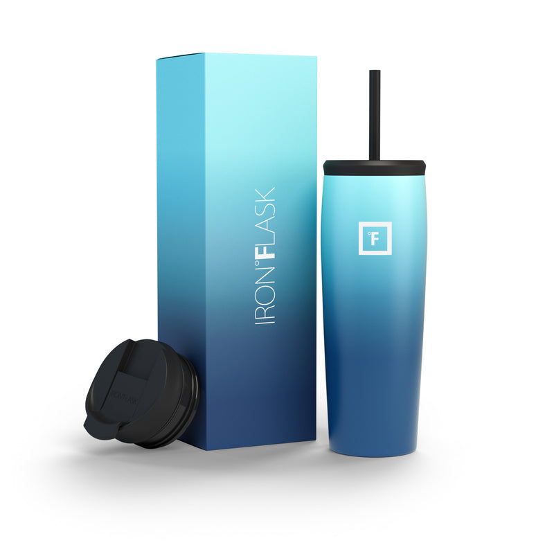 Iron Flask 24 Oz Nomad Tumbler Blue | 419EMOQBL