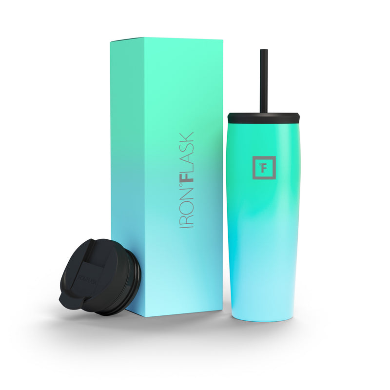 Iron Flask 24 Oz Nomad Tumbler Blue | 824HSNBXV