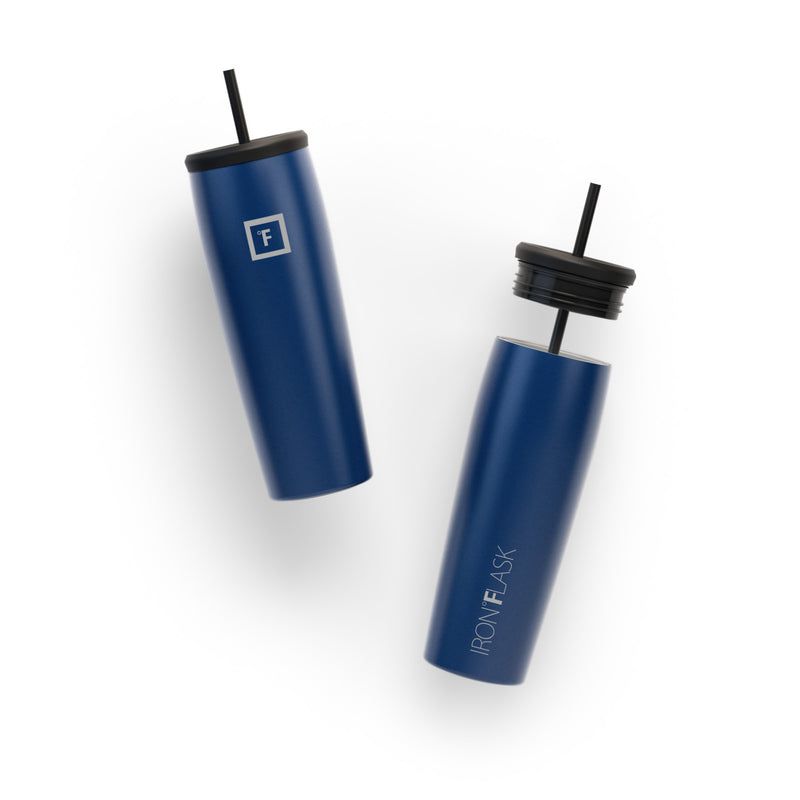 Iron Flask 24 Oz Nomad Tumbler Blue | 973JHKSIG