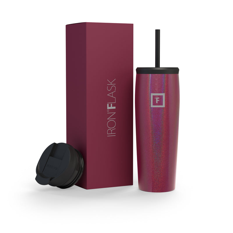 Iron Flask 24 Oz Nomad Tumbler Burgundy | 814EDFVBO