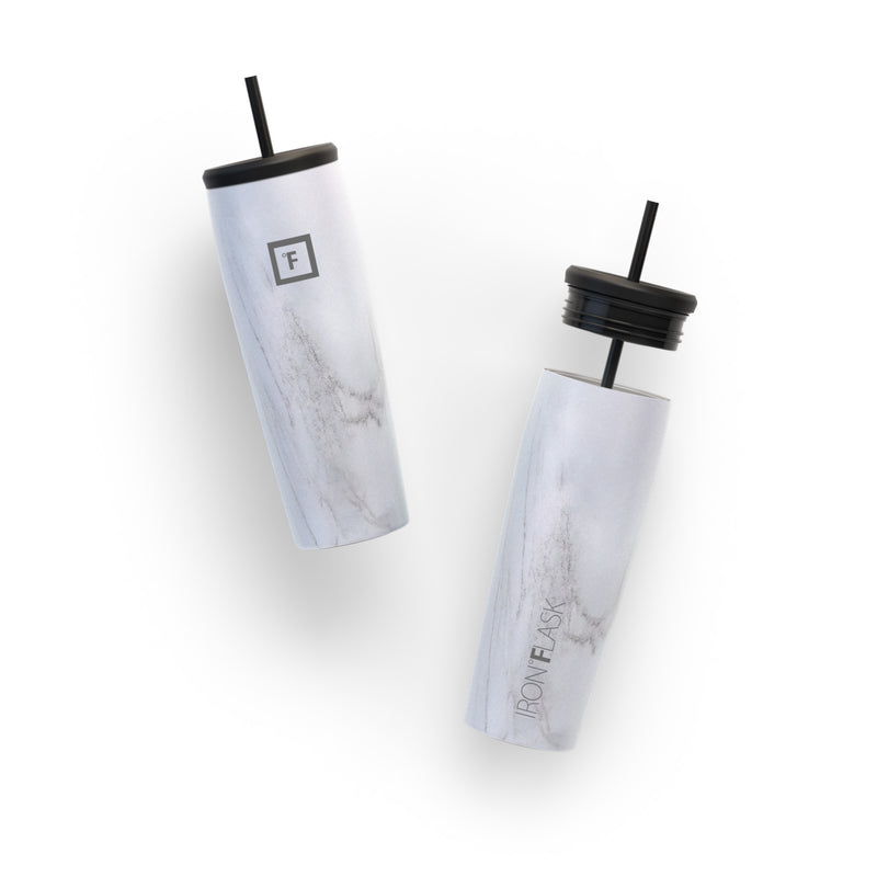 Iron Flask 24 Oz Nomad Tumbler Carrara Marble | 805SYDNTB