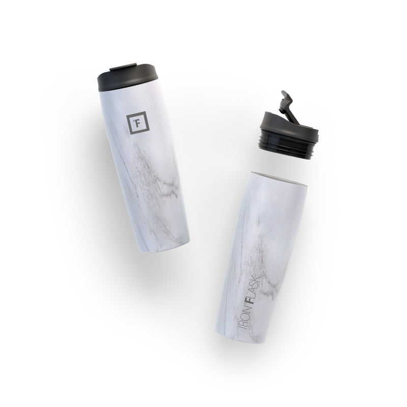 Iron Flask 24 Oz Nomad Tumbler Carrara Marble | 805SYDNTB
