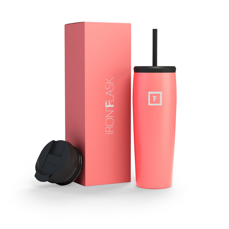 Iron Flask 24 Oz Nomad Tumbler Coral | 673LOJUSG