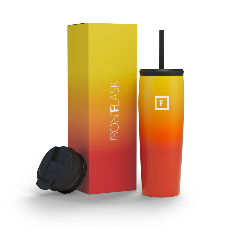 Iron Flask 24 Oz Nomad Tumbler Fire | 671ODSHYB